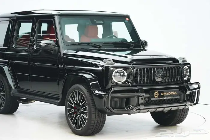 مرسيدس G 63 موديل 2025 أصفار خليجي أسود أحمر 2
