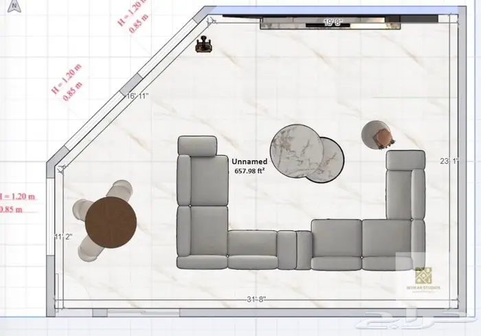 تصاميم داخليه حسب الطلب تصميم 3d max-revit 2