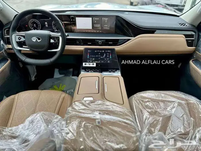انفنتي QX 80 سنسوري نص فل ابيض واسود 9