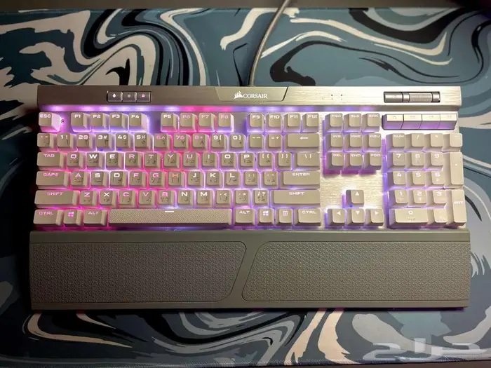 كيبورد CORSAIR K95 RGB Platinum أبيض   ميكانيكال 2