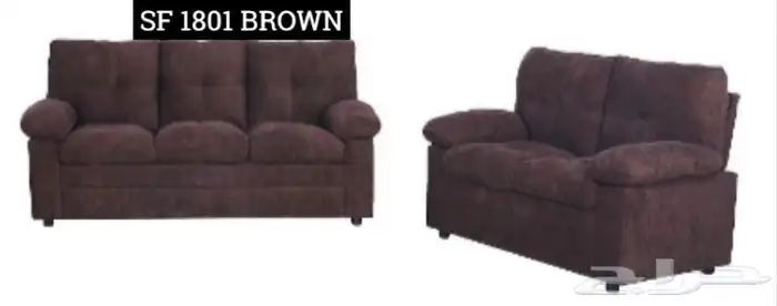 طقم كنب مكون من كنبة ثلاثي و ثنائي صناعة صينية جاهزة 11