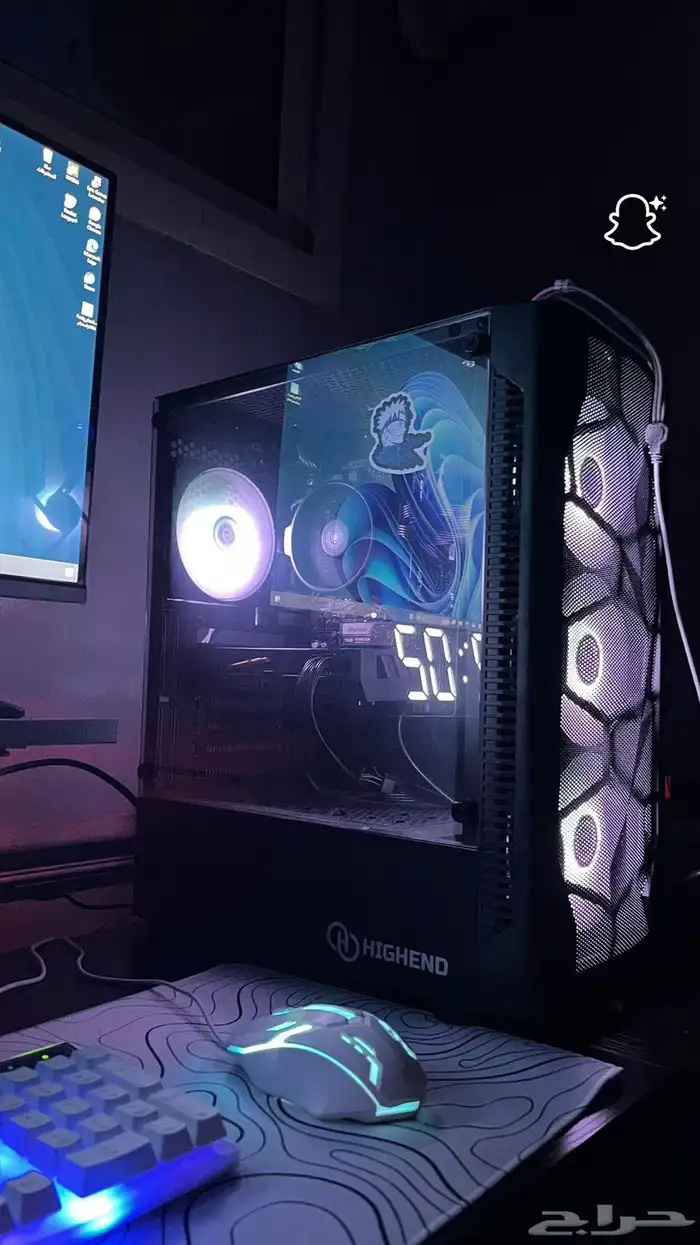 بيسي مواصفات GlGABYTE RTX 4060 8GB GDDR6معالج RYZEN5500 6co 2
