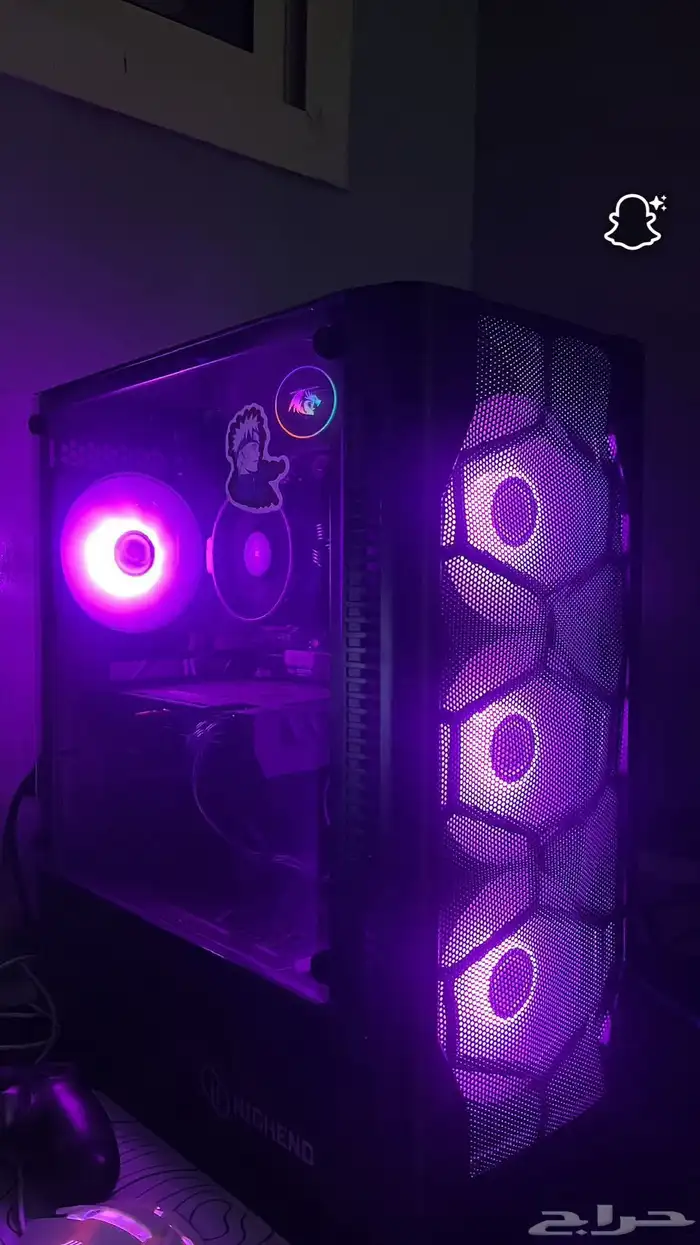 بيسي مواصفات GlGABYTE RTX 4060 8GB GDDR6معالج RYZEN5500 6co 0