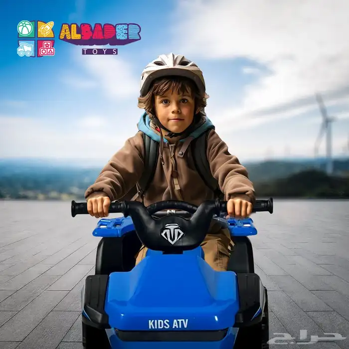 دباب كهربائي للأطفال بتصميم 4 عجلات بقوة 6V - دباب أطفال 26
