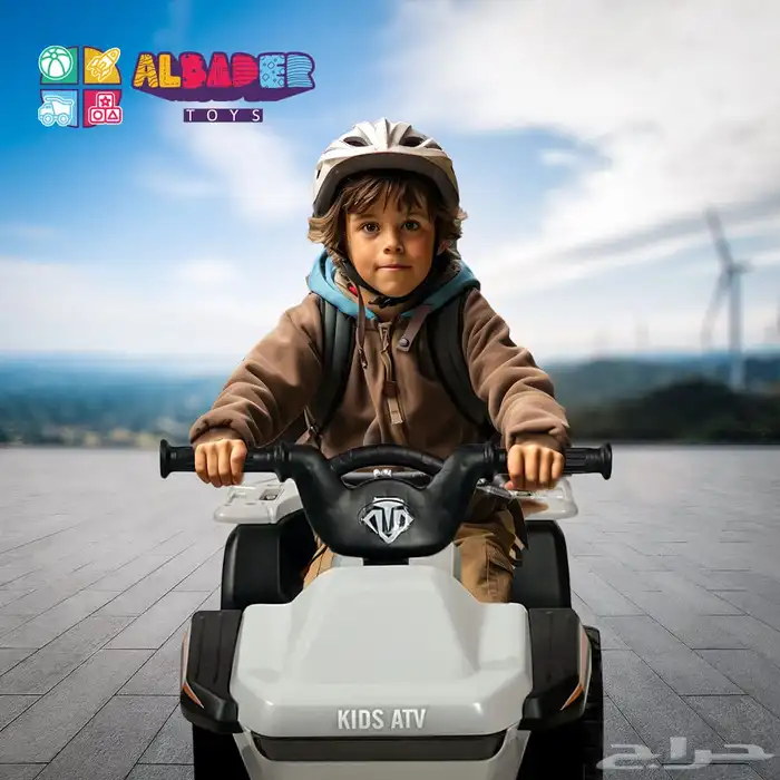 دباب كهربائي للأطفال بتصميم 4 عجلات بقوة 6V - دباب أطفال 19