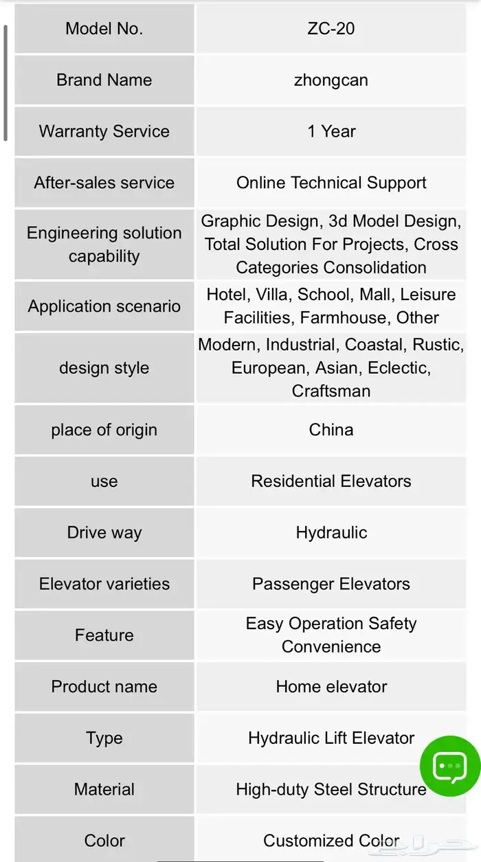 مصعد جديد لم يستخدم 5
