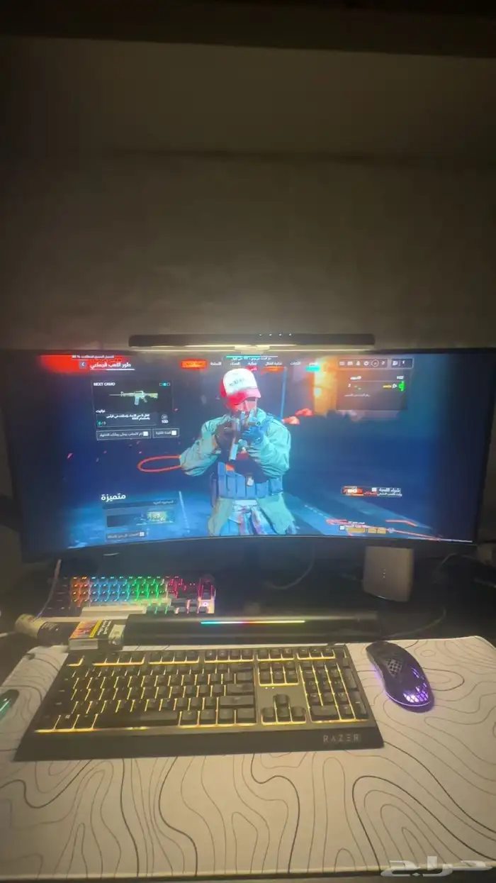 بي سي العاب مع شاشة هواوي كيرف 0