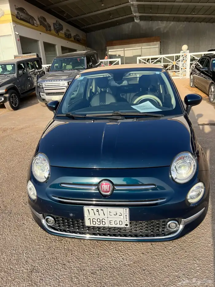 فيات 500C 2020 نظيف مخزن مستخدم واحد ممشى قليل سعودي 3