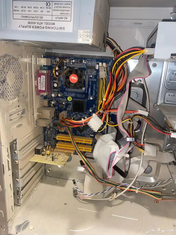 كمبيوتر مكتبي قديم شاشه ابو ظهر ويندوز windowsXPشغال ريترو 2