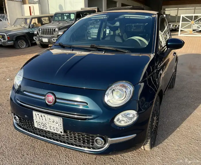فيات 500C 2020 نظيف مخزن مستخدم واحد ممشى قليل سعودي 9