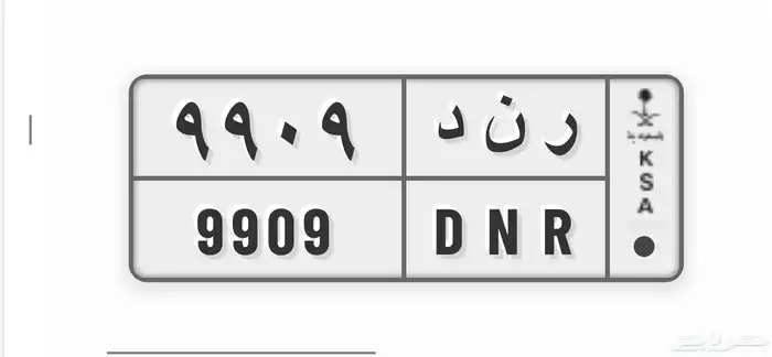 لوحة خصوصي مميزة ( ر ن د 9909 ) 0