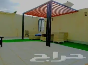 مظلات وسواتر سندويش بنل برجولات شكل خشبي مستودعات لكسان 30