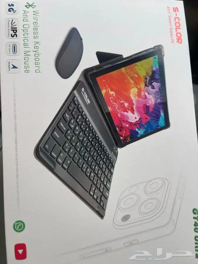 تابلت جديد ما استخدم بجميع اغراضه 0