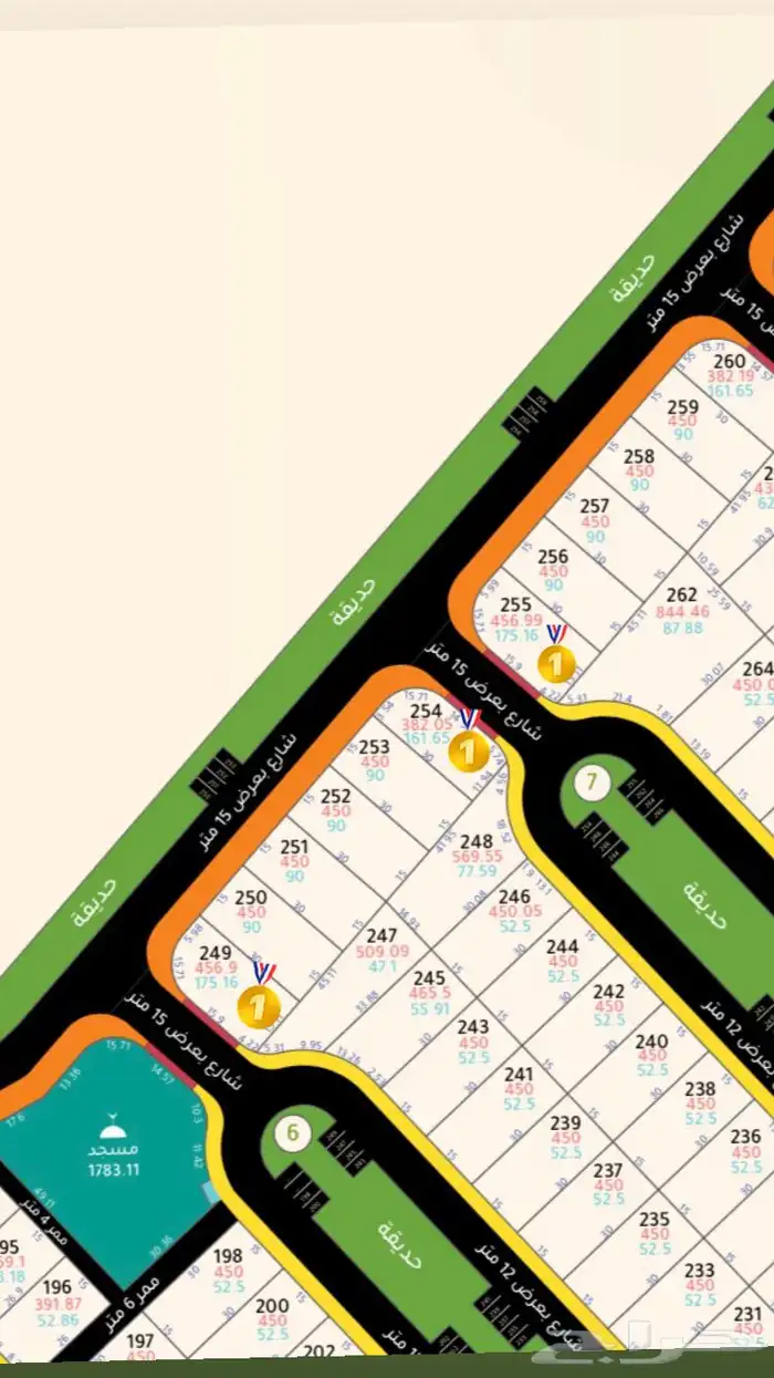 ارض للبيع بالرس بالنهضة ( مشارق بارك) 24