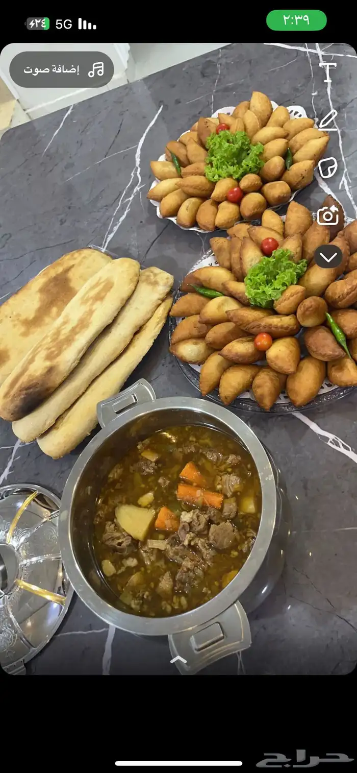 فطور دوامات واكلات وحلويات 10