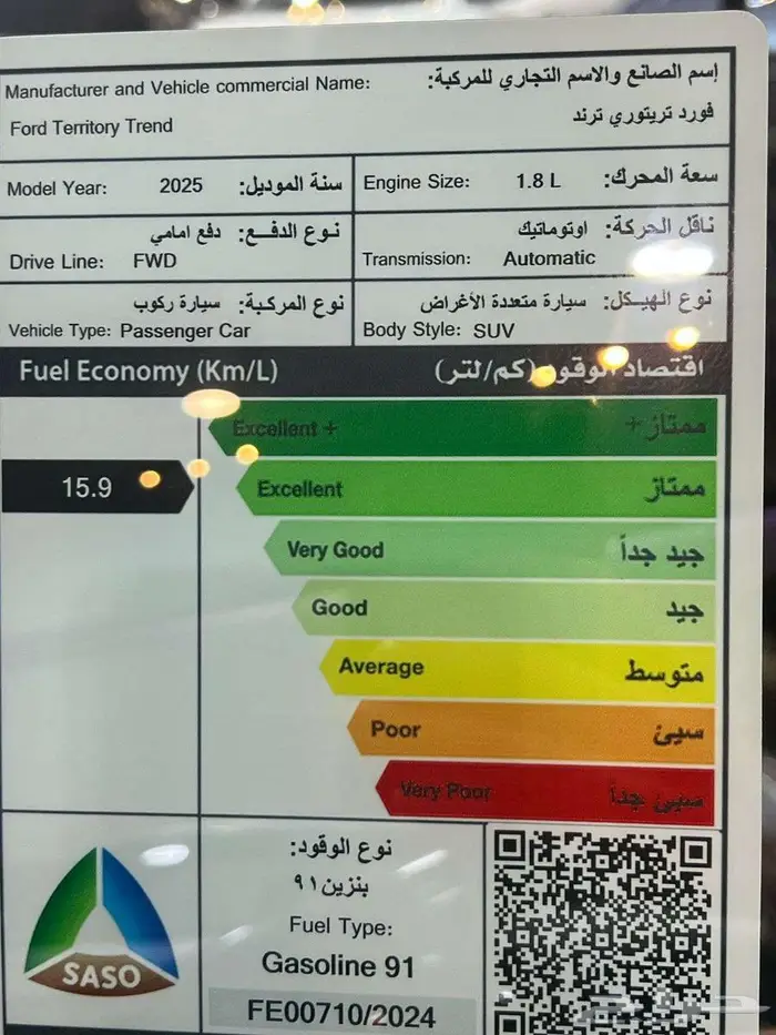فورد تيريتوري 2025 ستاندر وفل كامل 4