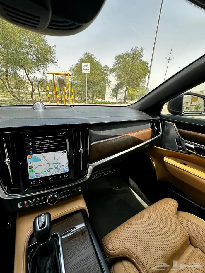 فولفو S90 T5 موديل 2021   زيتي جلد جملي   نظيفة جد ا 7