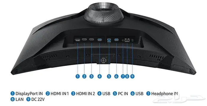 السعر 1100شاشة Samsung Odyssey G6 منحنية 32 بوصة تحت الضمان 2