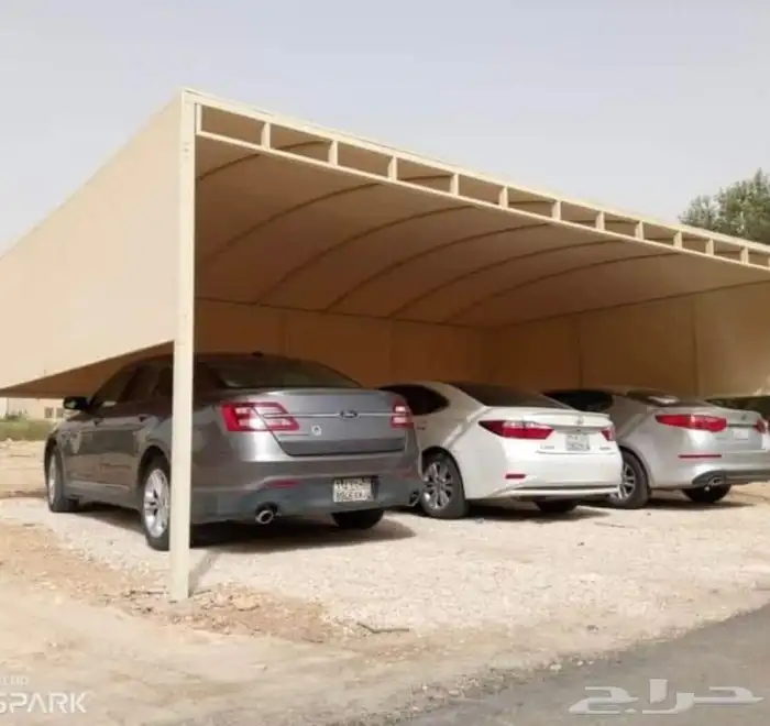 مظلات وسواتر سندويش بنل برجولات شكل خشبي مستودعات لكسان 17