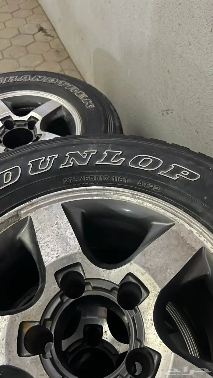 جنوط لكزس مع كفرات Dunlop 6