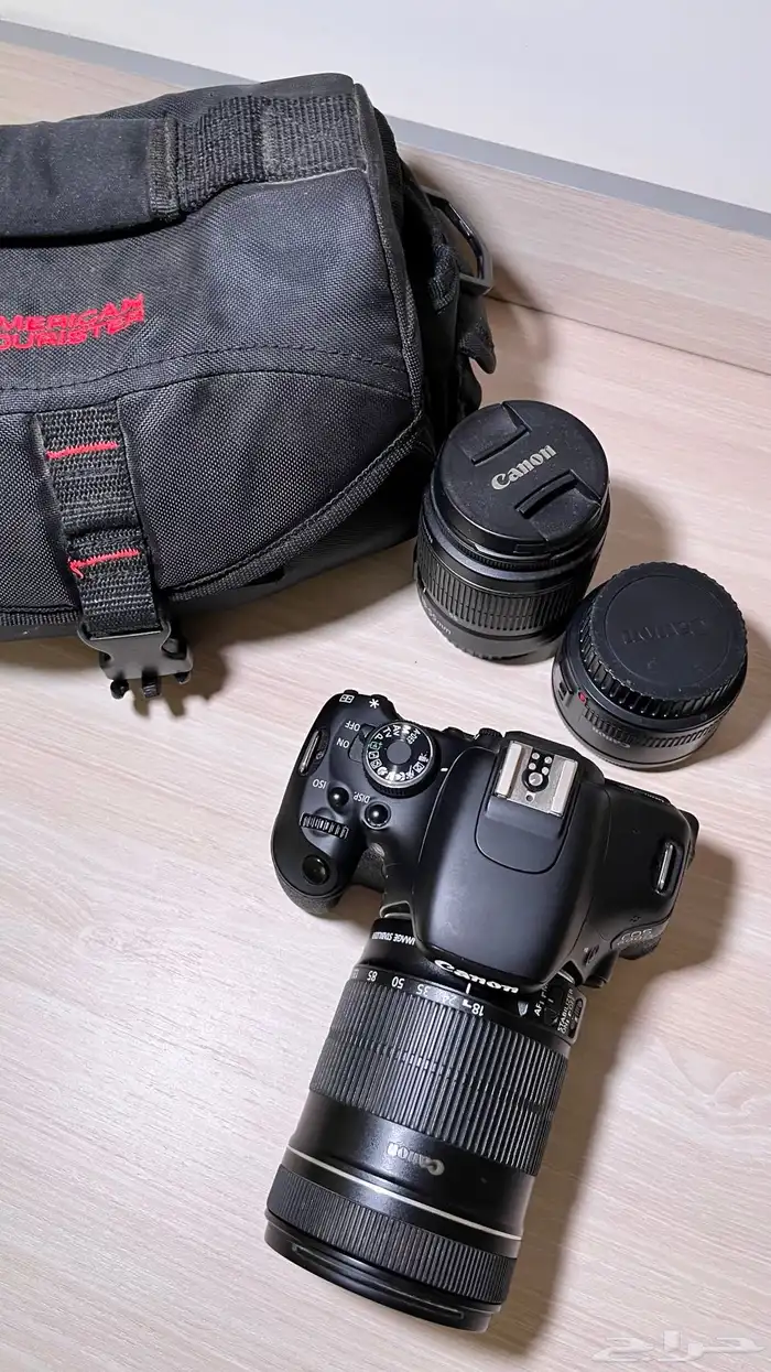 كاميرا كانون D600 مع عدساتها 1