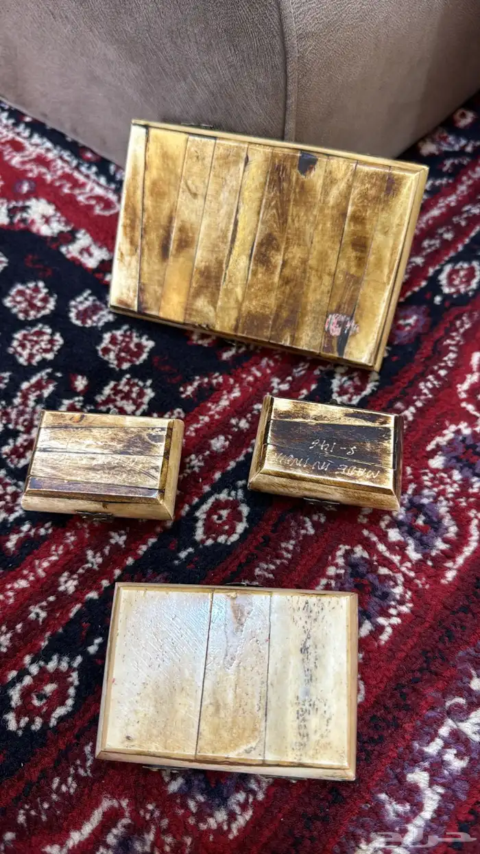 صناديق عاج قديمه شغل يدوي 3