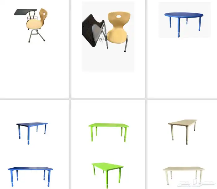 كراسي روضات طاولات روضات اثاث روضه 90