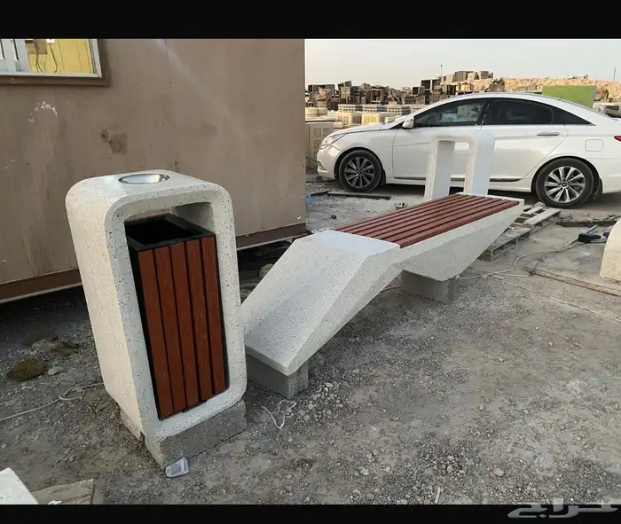 حواجز خرسانية كراسي سلات حدادق 23