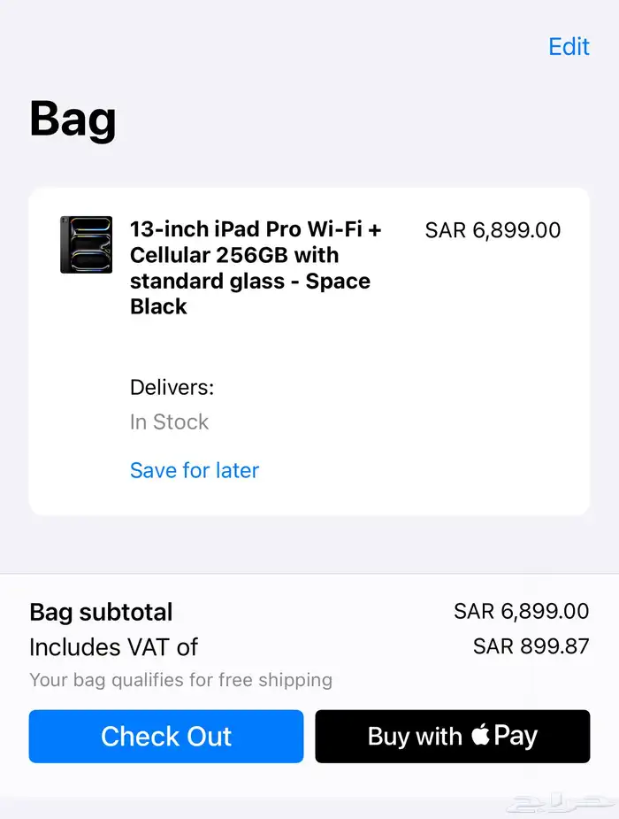 iPad Pro 13 inch 256GB Cellular 4
