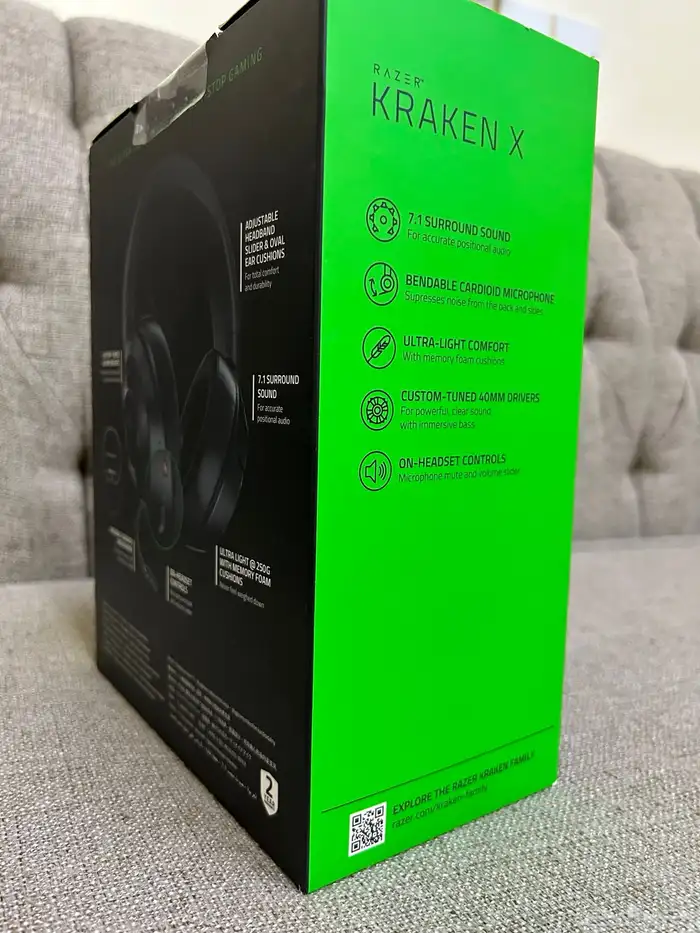 سماعة Razer Kraken X جديدة   لل PC و PlayStation 2
