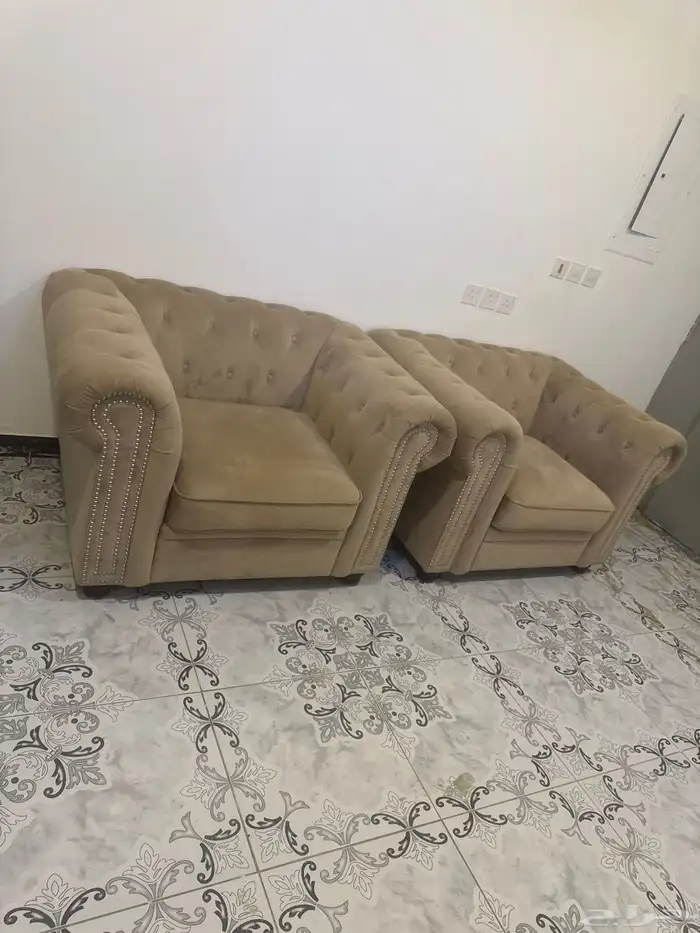 كنب كلاسيكي مودرن جليدين   متعدد الألوان 8