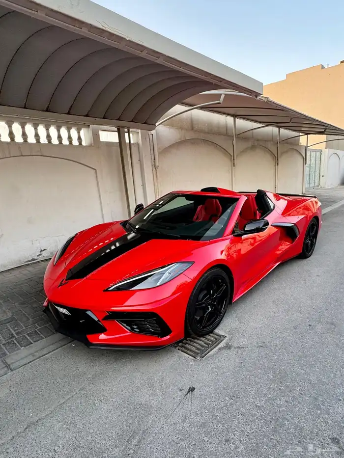 كورفيت C8 ستنغراي كشف أوتوماتيكي Corvette C8 2023 أحمر 1