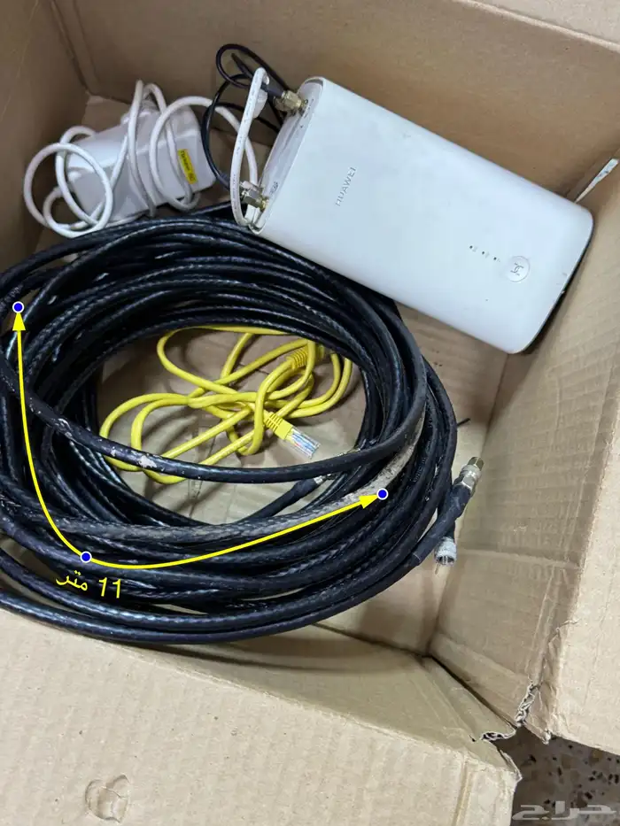 روتر هواوي H122-373 Pro 2 5G معدل 4 مخارج وصحن استقبال خارج 22