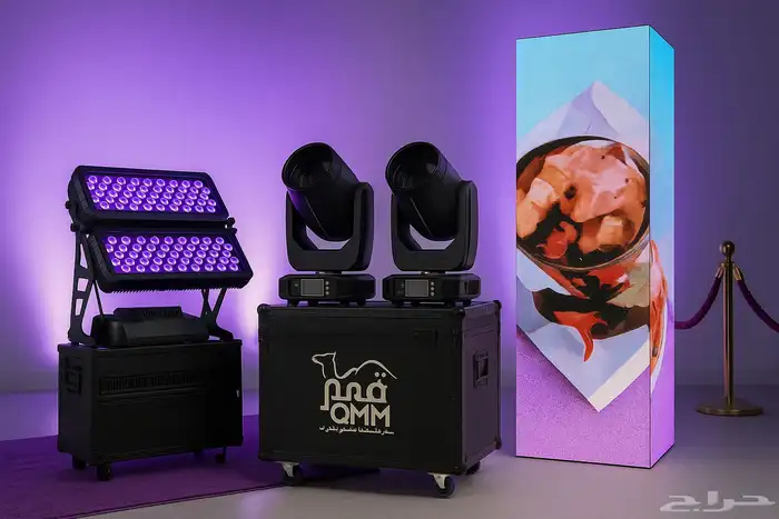 تنظيم افتتاحات ومؤتمرات ومناسبات تأجير شاشات LED واضاءات 3