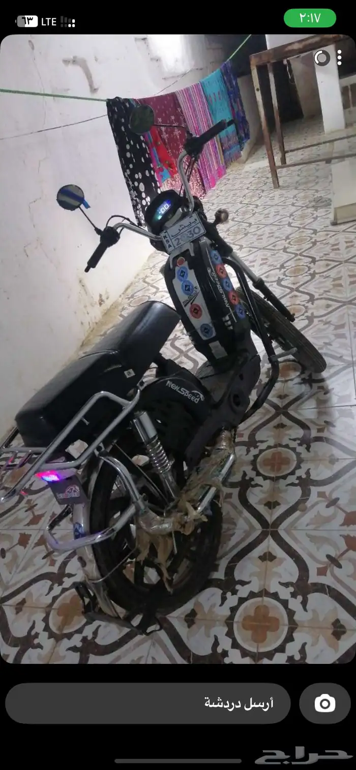 سكوتر دباب الكهربائي لي البيع 1 يجيك البطاريه 60ف سرعته 65 0