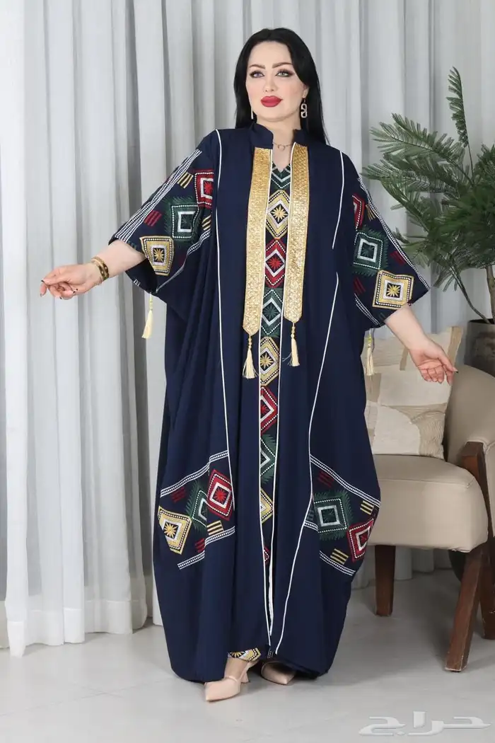 جلابيات موديل كويتي قطعتين 5