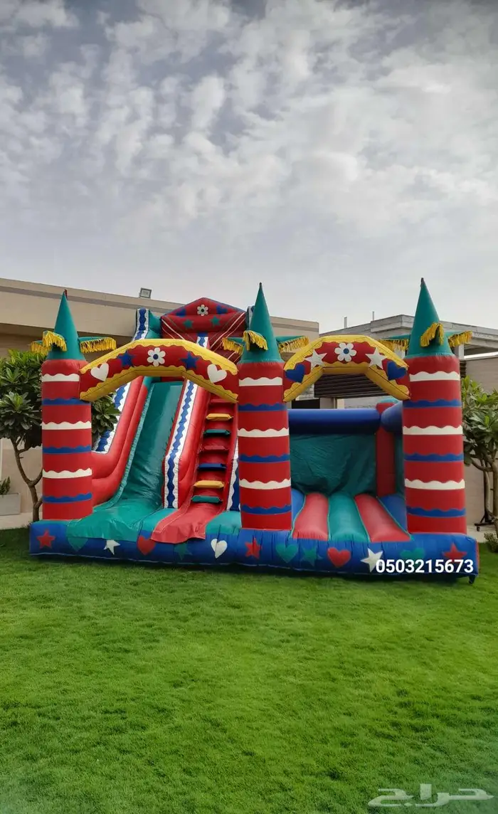اجار نطيطات ملعب صابوني زحليقه مائيه نطيطه في الرياض 0