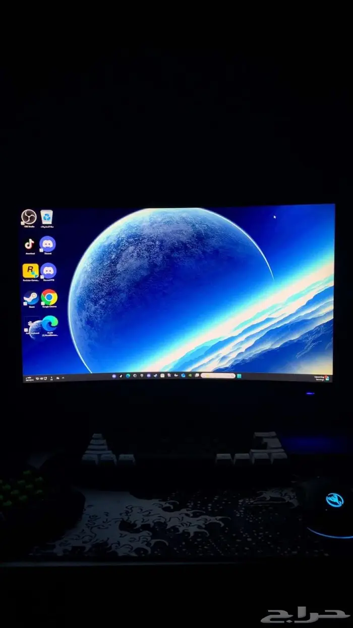 شاشة قيمنق 180 هرتز 24 إنش للبيع السوم من 600 1