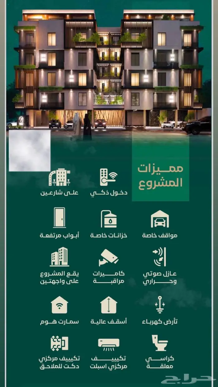 شقق و وملاحق للاستثمار من غرفتين في حي الحمراء بجدة 0