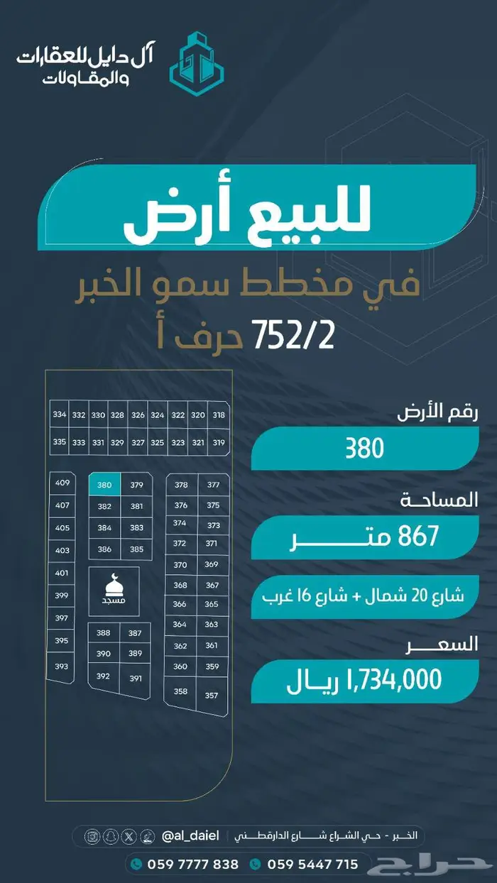 عروض اراضي للبيع بمساحات مختلفه في مخططات العزيزيه 13