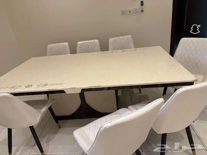 طاوله طعام رخام الرياض 1