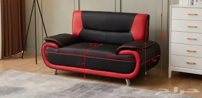 طقم كنب جلد 6 أشخاص صناعة صينية جاهزة 3