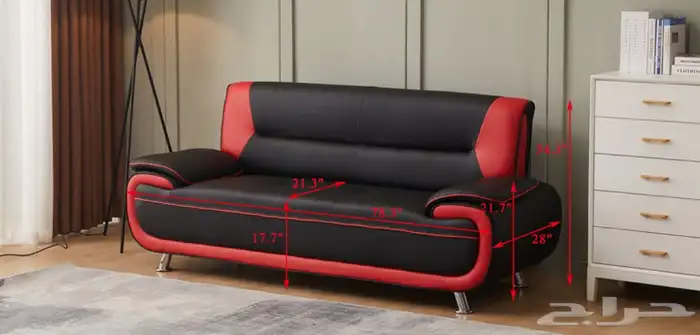 طقم كنب جلد 6 أشخاص صناعة صينية جاهزة 2