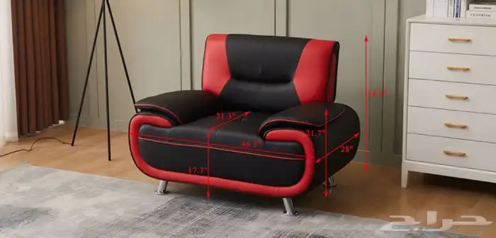 طقم كنب جلد 6 أشخاص صناعة صينية جاهزة 4