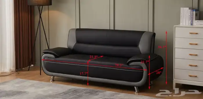 طقم كنب جلد 6 أشخاص صناعة صينية جاهزة 10