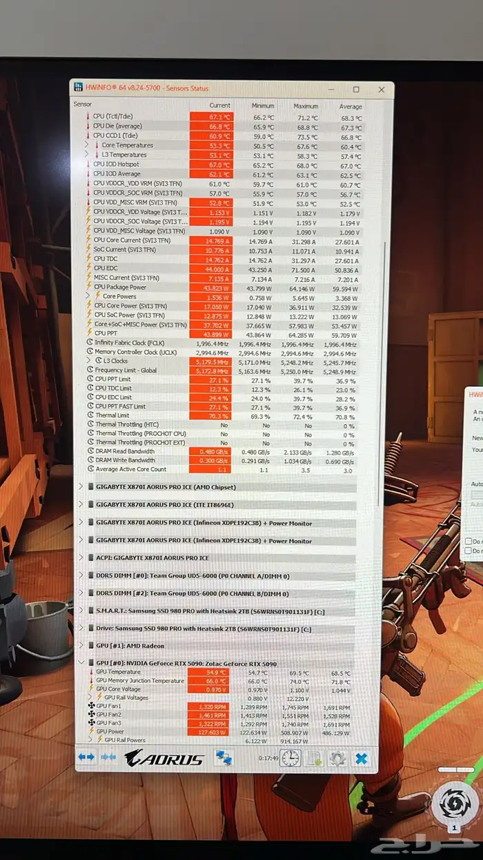 اصغر واقوى بي سي قيمنق وايدتنق ف حراج RTX5090 ITX PC 9800X3D 6