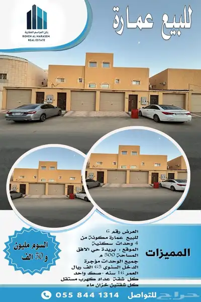 للبيع عمارة مكونة من 4 وحدات سكنية ببريدة index