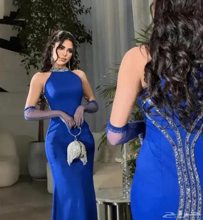 فستان ازرق مقاس S 2