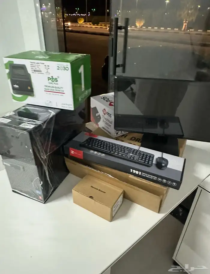 جهاز كاشير كامل متكامل مع برنامج مبيعات 0