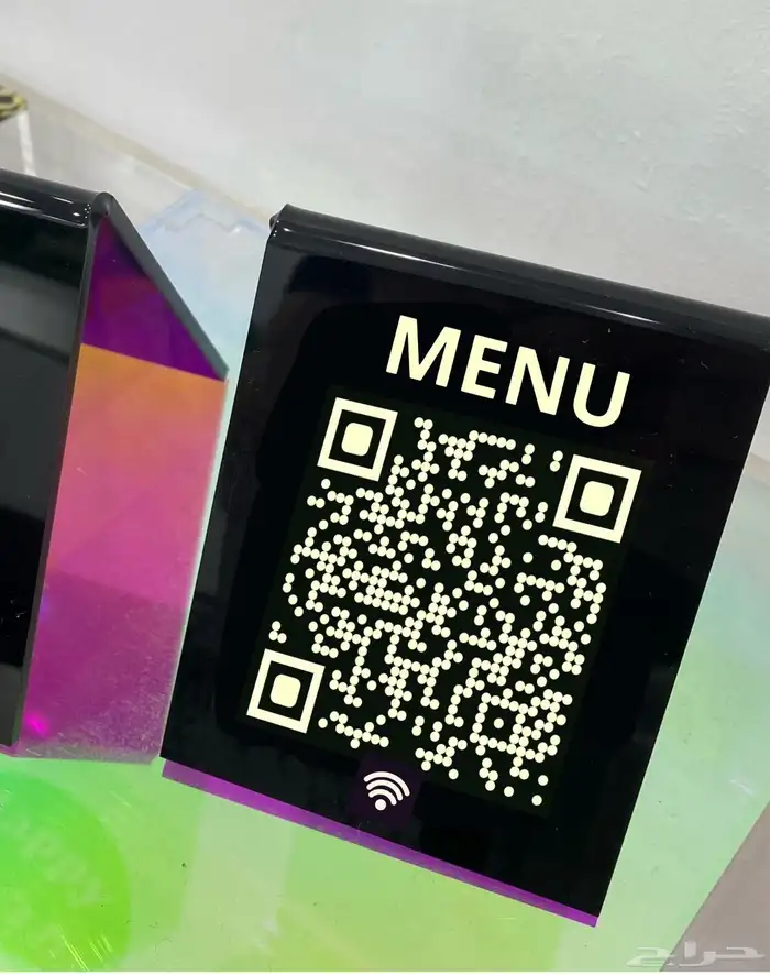 منيو رقمي مع استاند NFC QR للمطاعم والكافيهات 3